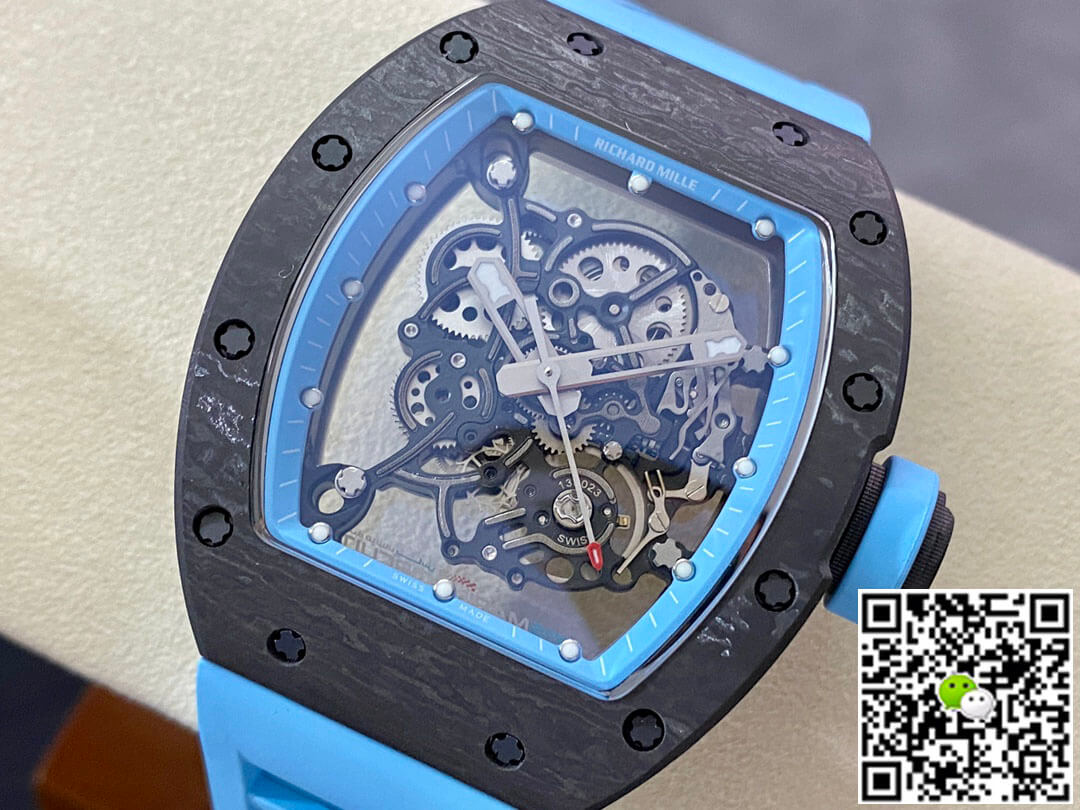 Replica Richard Mille RM-055 1:1 Best Edition BBR Factory Blue Strap