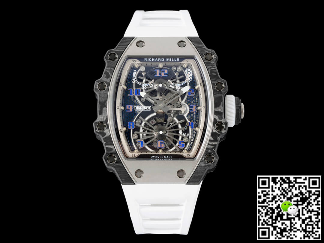 Replica Richard Mille RM21-01 1:1 Best Edition RM Factory Tourbillon Carbon Fiber Bezel