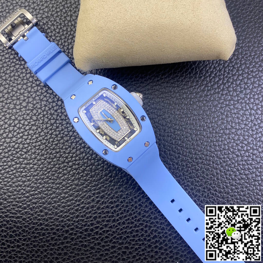 Richard Mille Replica RM 07-01 1:1 Best Edition RM Factory Blue Ceramic Case