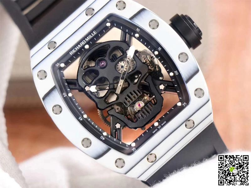 Replica Richard Mille RM052-01 1:1 Best Edition JB Factory White Ceramic Swiss Tourbillon