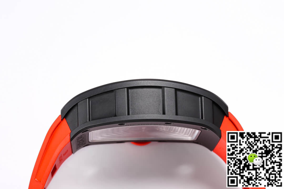 Replica Richard Mille RM-055 1:1 Best Edition BBR Factory Ceramic Case Red Strap