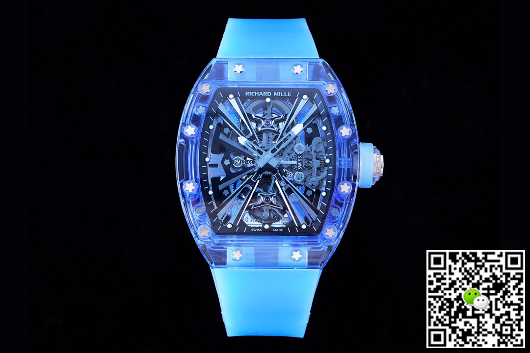 Richard Mille Replica RM12-01 1:1 Best Edition RM Factory Tourbillon Transparent Version Case