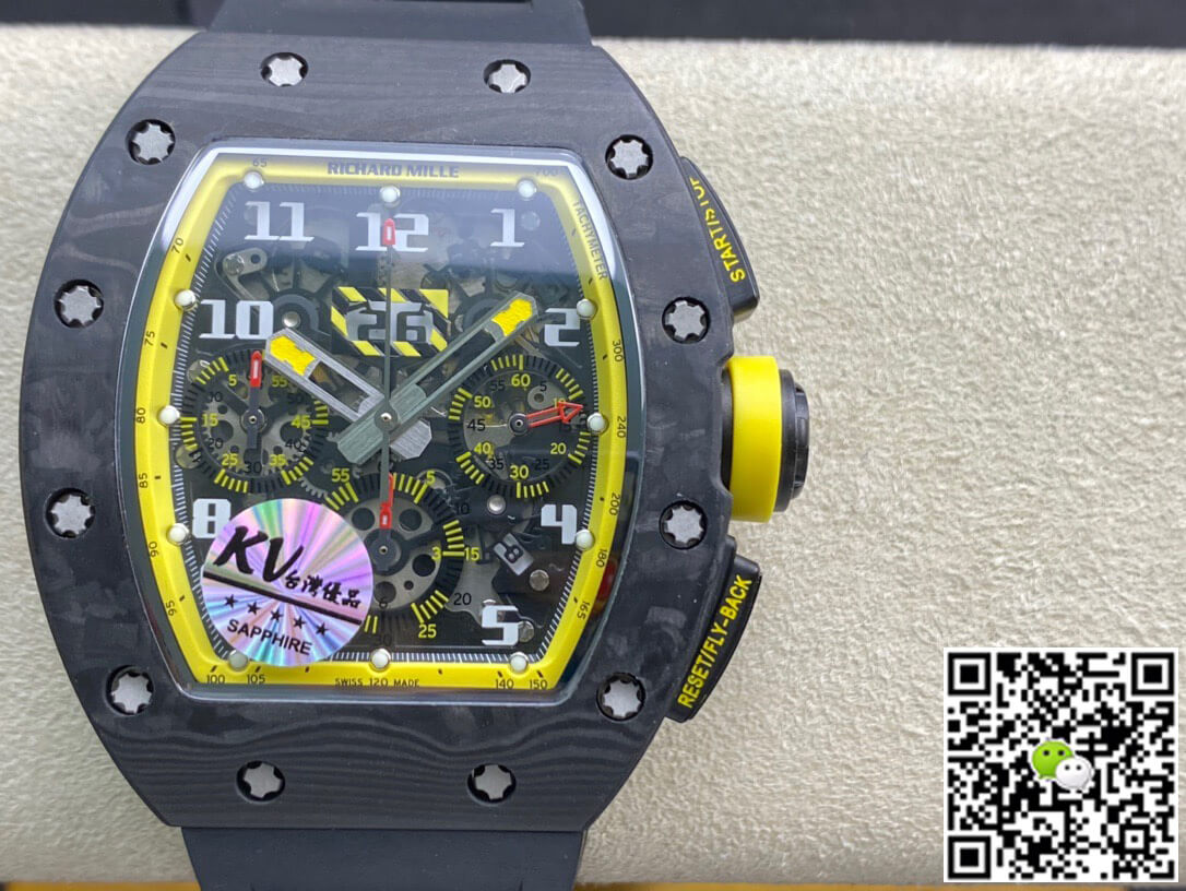 Replica Richard Mille RM-011 1:1 Best Edition KV Factory Forged Carbon