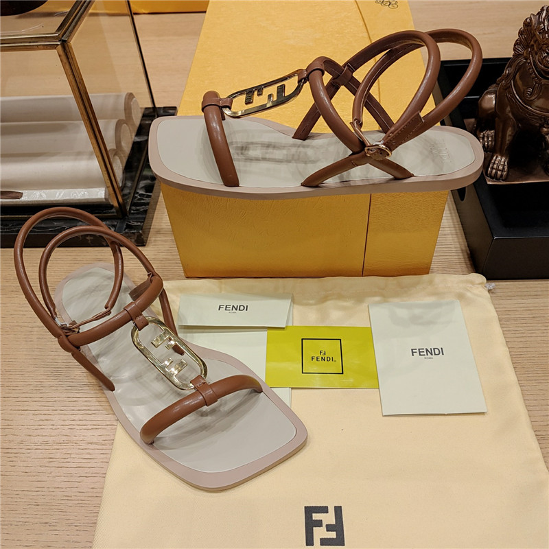 F**di flat beach sandals