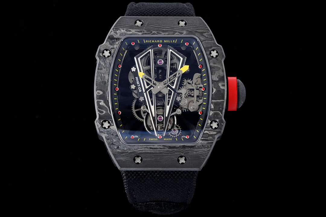 Replica Richard Mille RM27-03 Rafael Nadal Tourbillon 1:1 Best Edition RM Factory Skeleton Dial