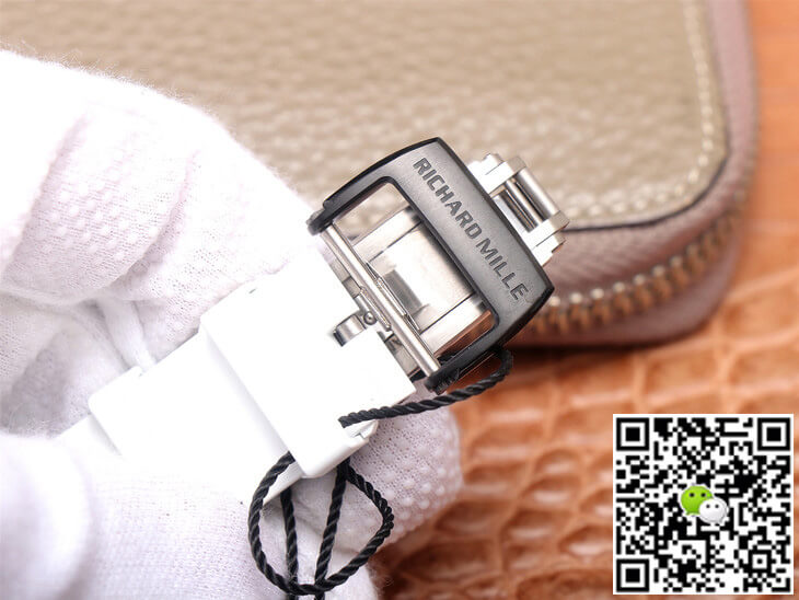 Replica Richard Mille RM35-02 1:1 Best Edition ZF Factory White Rubber Strap