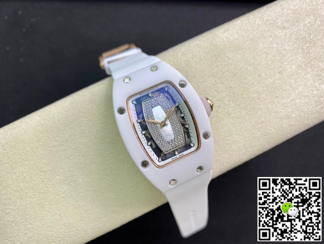 Richard Mille Replica RM 07-01 1:1 Best Edition RM Factory Ceramic White Strap