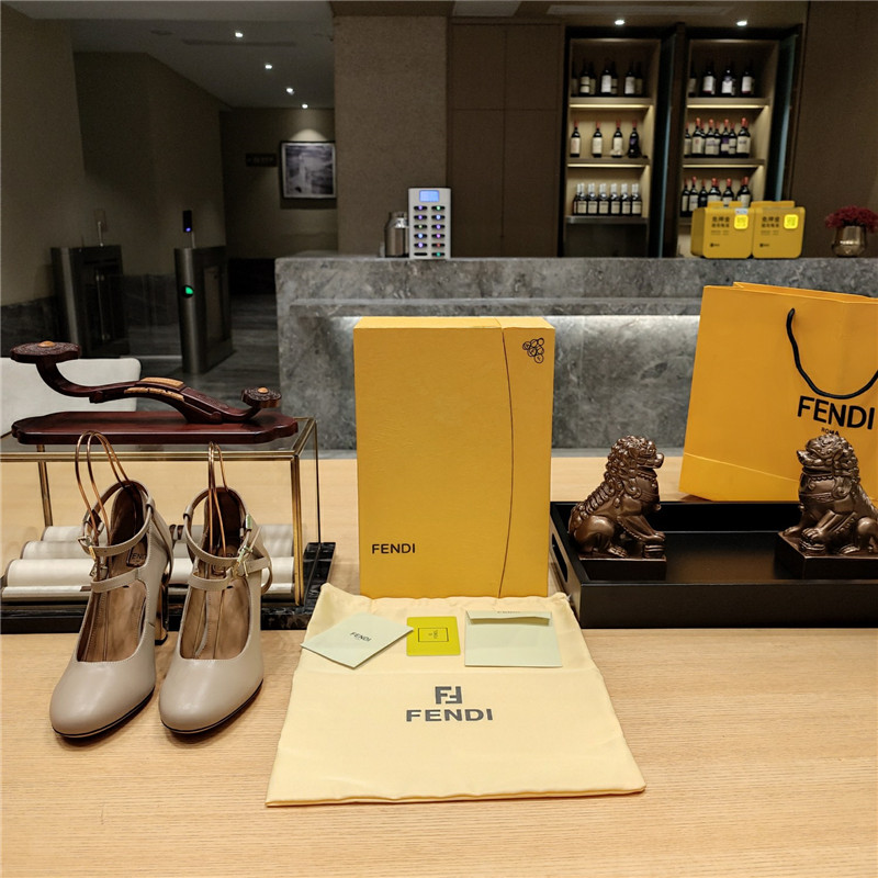 F**di electroplated high heel sandals