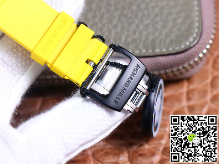 Replica Richard Mille RM35-02 1:1 Best Edition ZF Factory Yellow Rubber Strap