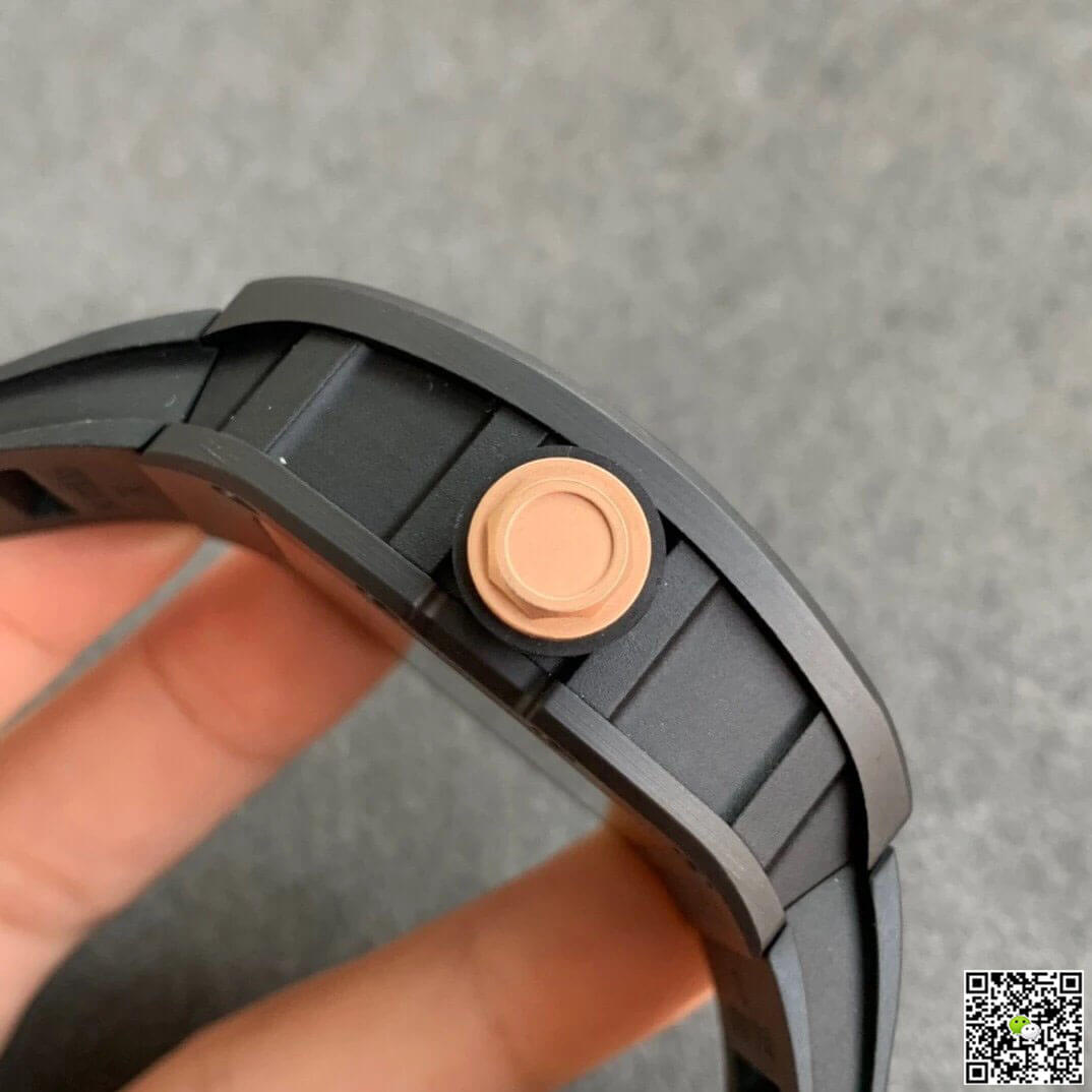 Replica Richard Mille RM055 1:1 Best Edition KV Factory V2 Black Ceramic