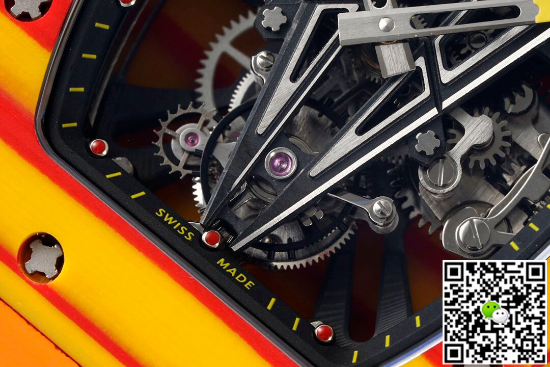 Replica Richard Mille RM27-03 Rafael Nadal Tourbillon 1:1 Best Edition RM Factory Orange Rubber Strap