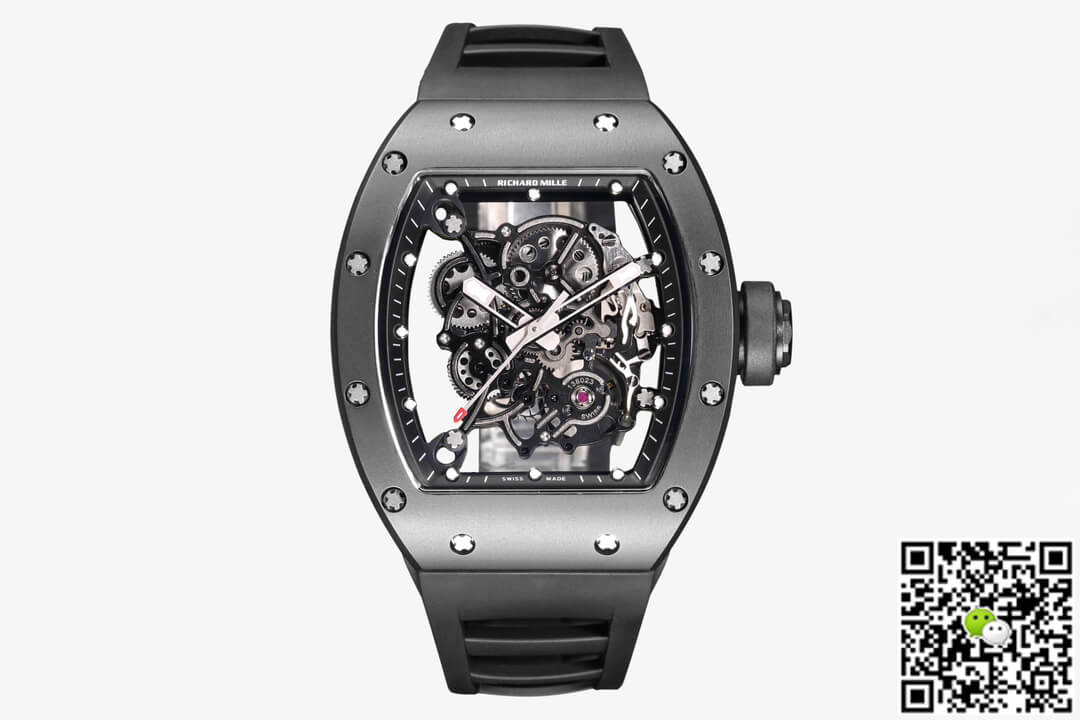 Replica Richard Mille RM-055 1:1 Best Edition BBR Factory Ceramic Skeleton Dial