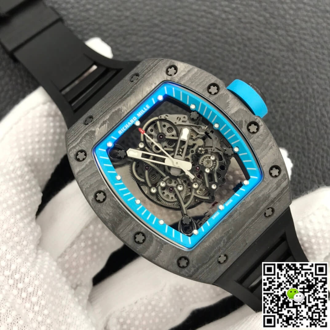 Replica Richard Mille RM055 1:1 Best Edition ZF Factory Carbon Fiber Case