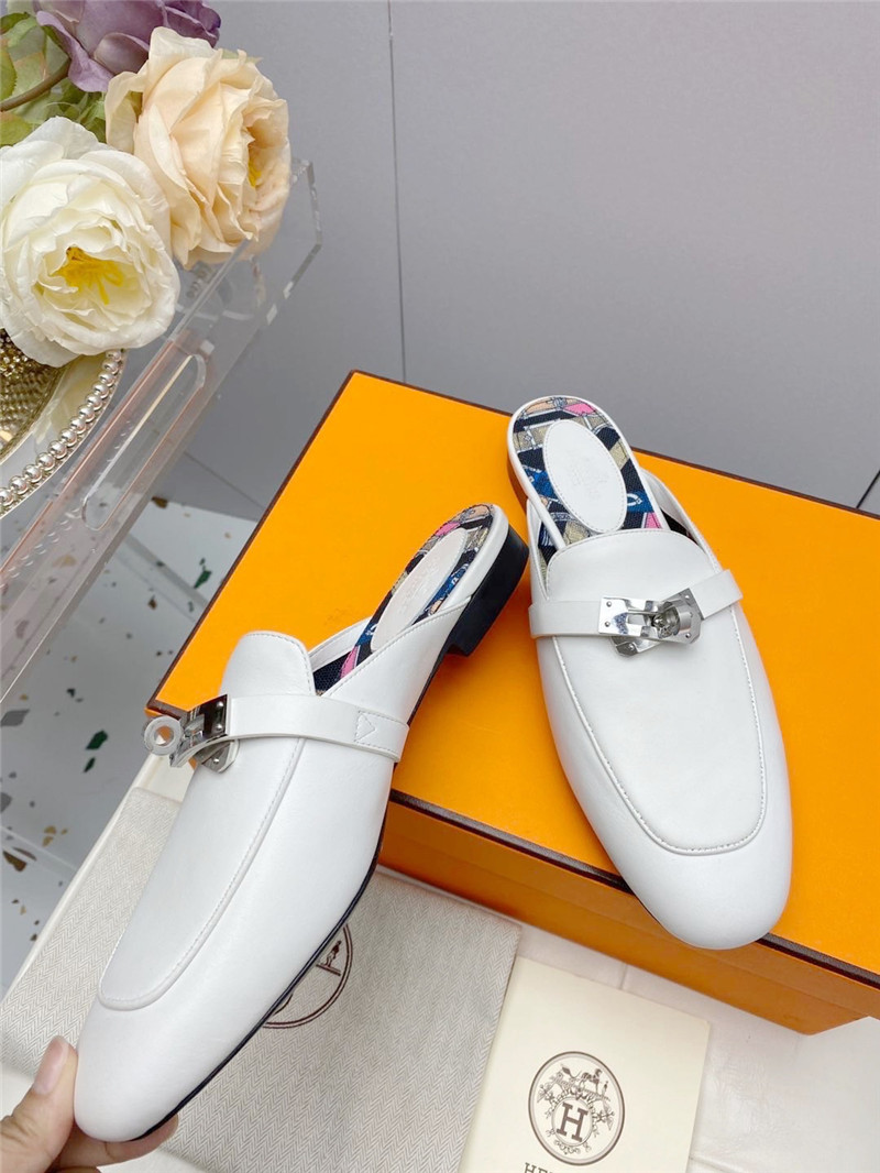 H**me5 kelly gold buckle slippers
