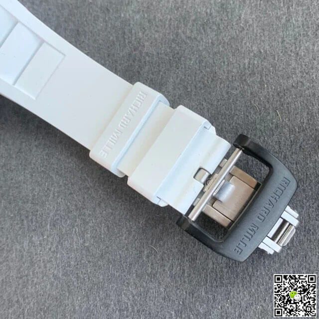 Replica Richard Mille RM35-02 1:1 Best Edition KV Factory V3 Carbon Fiber White Strap