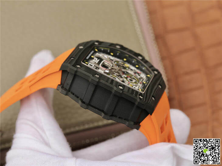 Replica Richard Mille RM11-03 1:1 Best Edition KV Factory Carbon Fiber Orange Strap