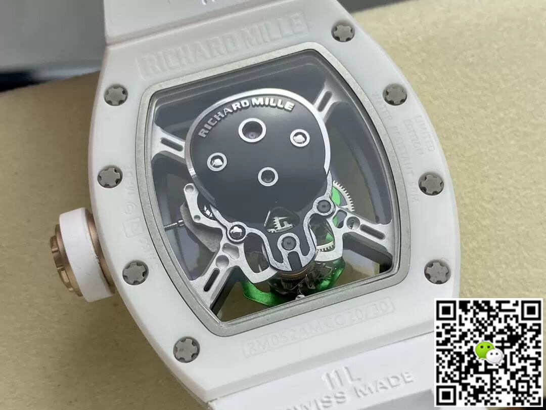 Richard Mille Replica RM52-01 1:1 Best Edition YS Factory Green Skull Tourbillon Dial
