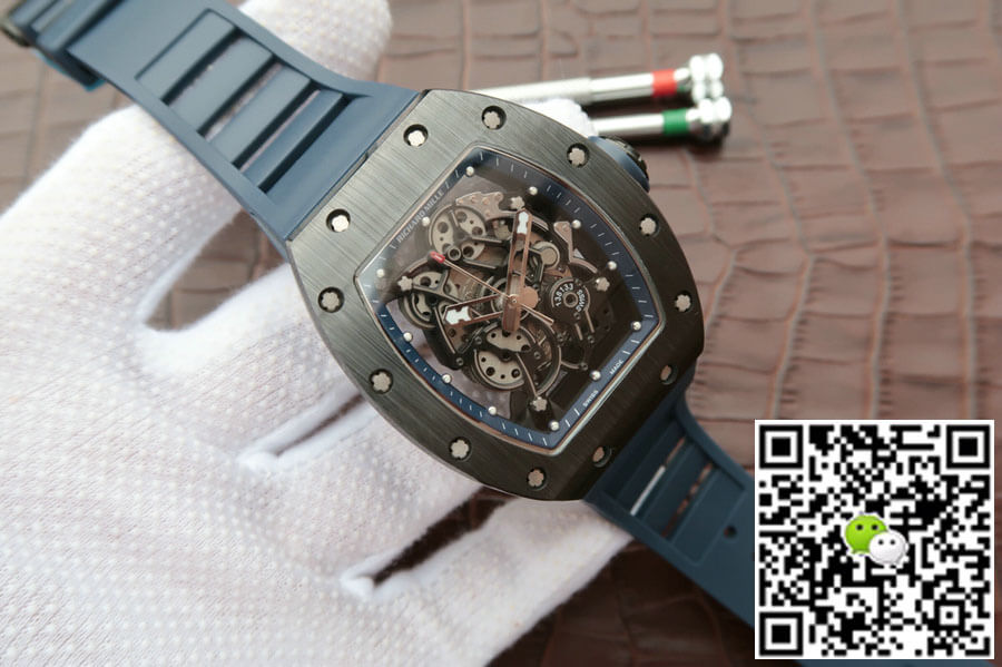 Replica Richard Mille RM055 1:1 Best Edition KV Factory Dark Blue Strap