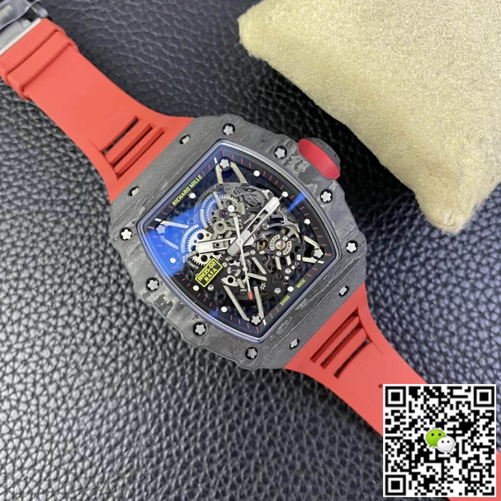 Richard Mille Replica RM35-02 1:1 Best Edition T+ Factory Carbon Fiber Skeleton Dial