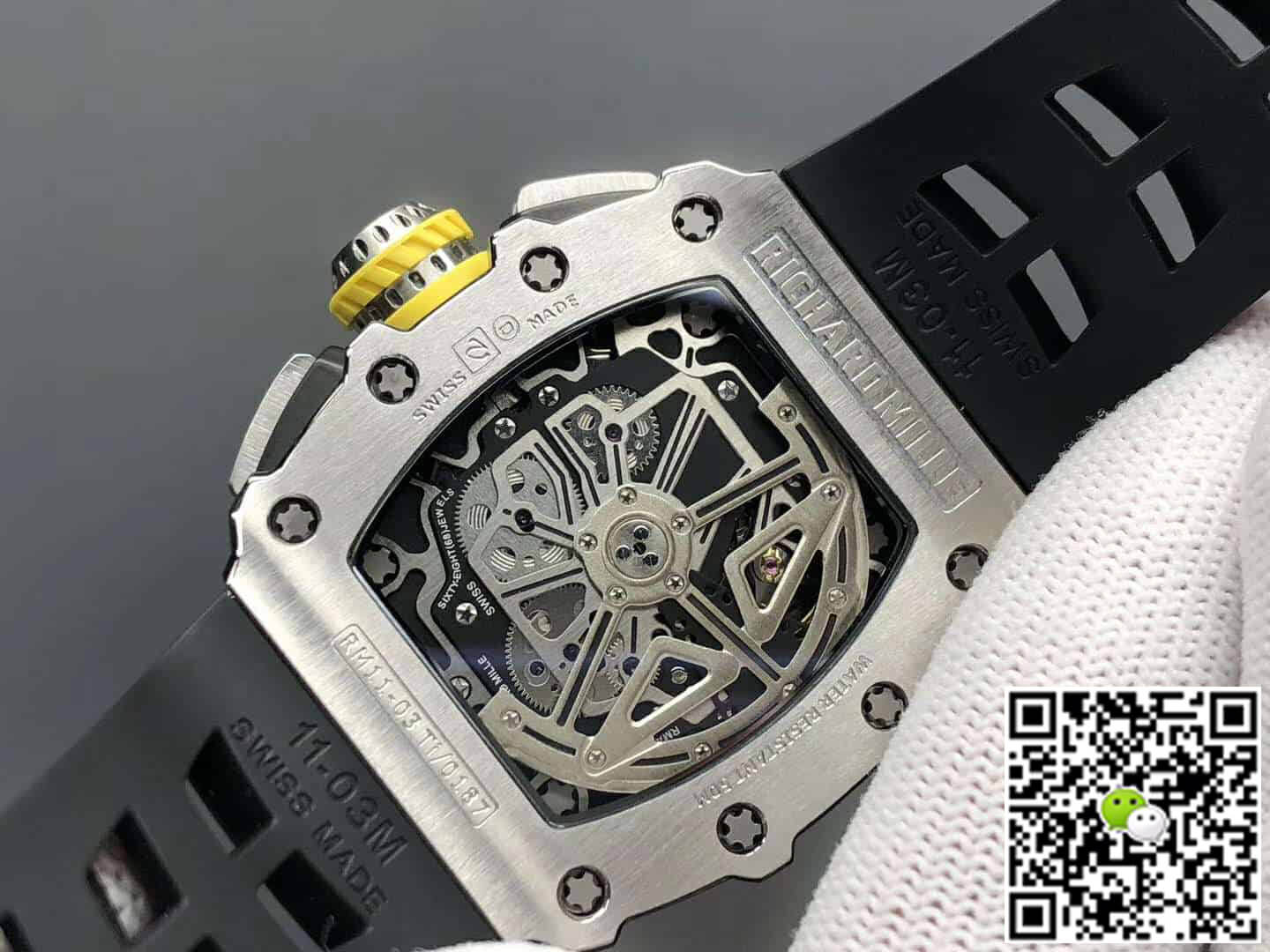 Richard Mille Replica RM11-03 1:1 Best Edition KV Factory Titanium Case Rubber Strap