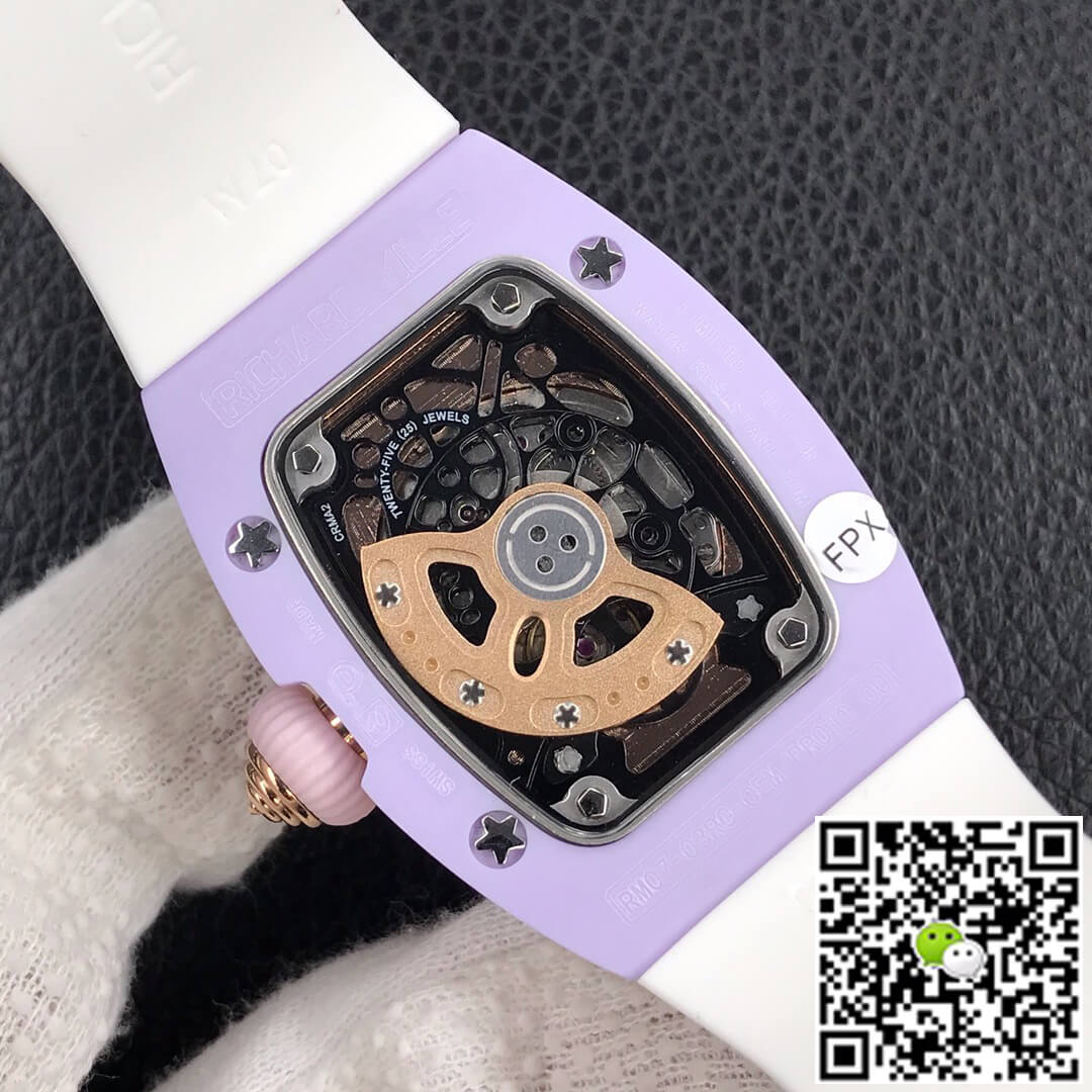 Richard Mille Replica RM-07 Bon Bon 1:1 Best Edition RM Factory White Ceramic Case