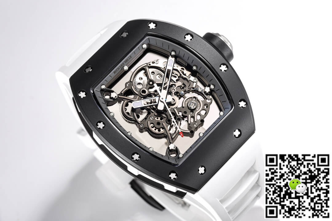 Replica Richard Mille RM-055 1:1 Best Edition BBR Factory Black Ceramic Case