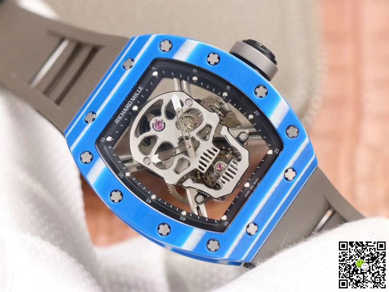 Replica Richard Mille RM052-01 1:1 Best Edition JB Factory Blue Ceramic Swiss Tourbillon
