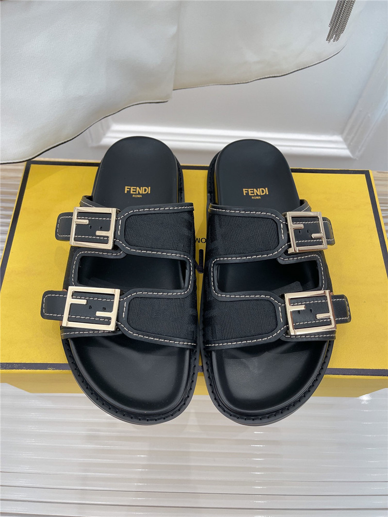 F**di ff logo plaque sandals