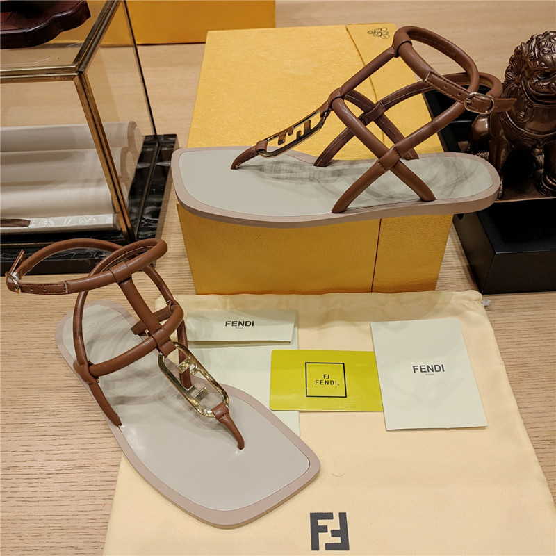 F**di flat beach sandals