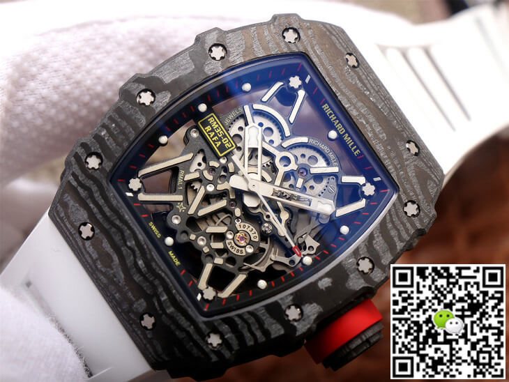 Replica Richard Mille RM35-02 1:1 Best Edition ZF Factory White Rubber Strap