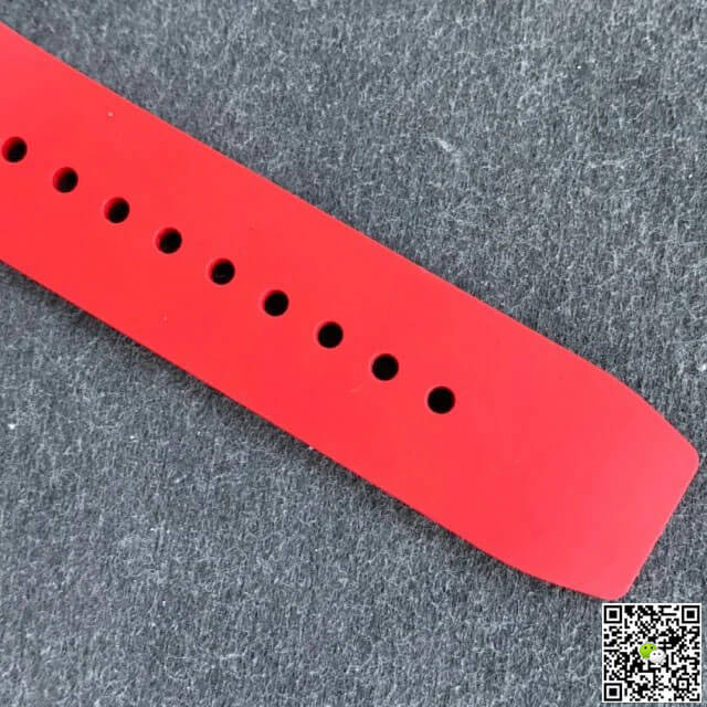 Replica Richard Mille RM011 1:1 Best Edition KV Factory Rose Gold Red Strap