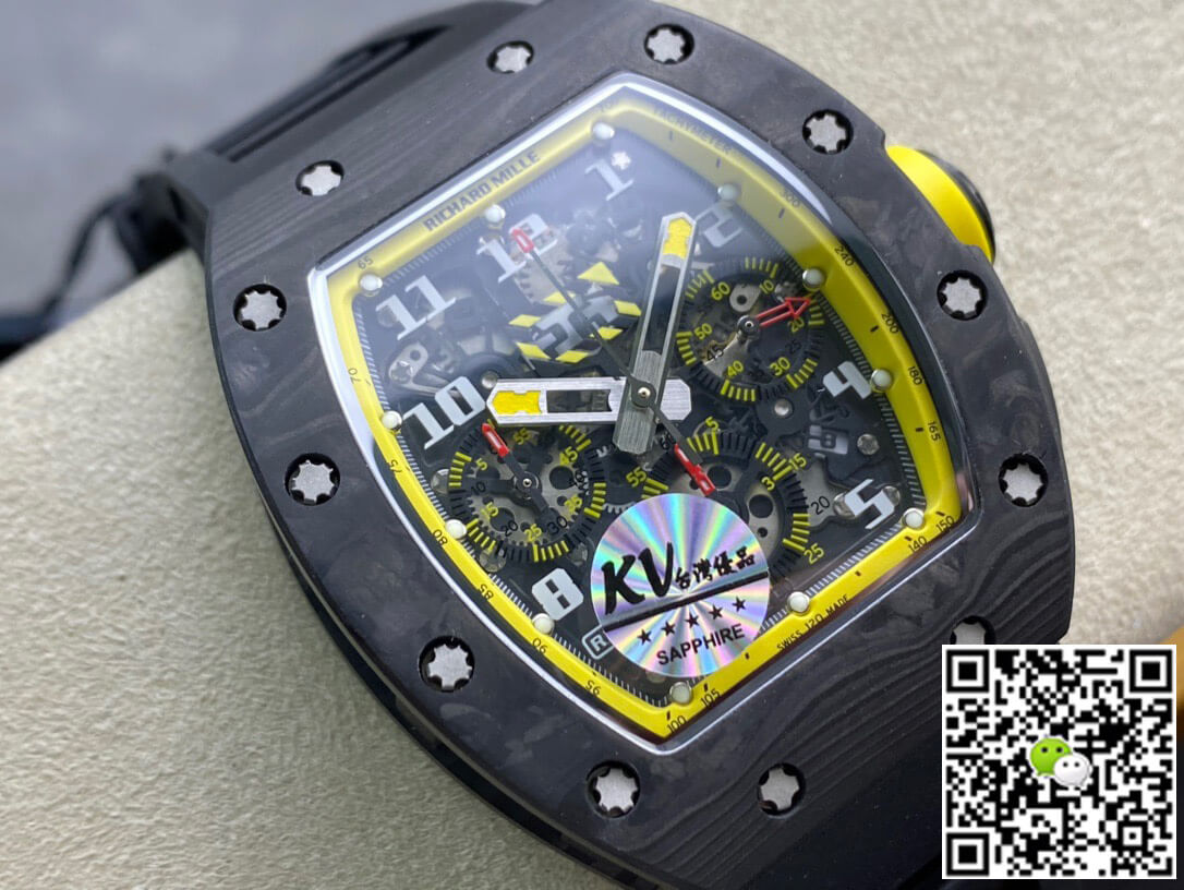 Replica Richard Mille RM-011 1:1 Best Edition KV Factory Forged Carbon