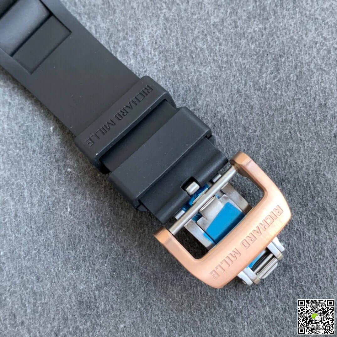 Replica Richard Mille RM11 1:1 Best Edition KV Factory Rose Gold Black Strap