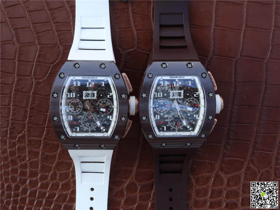 Replica Richard Mille RM011 1:1 Best Edition KV Factory Ceramic White Strap