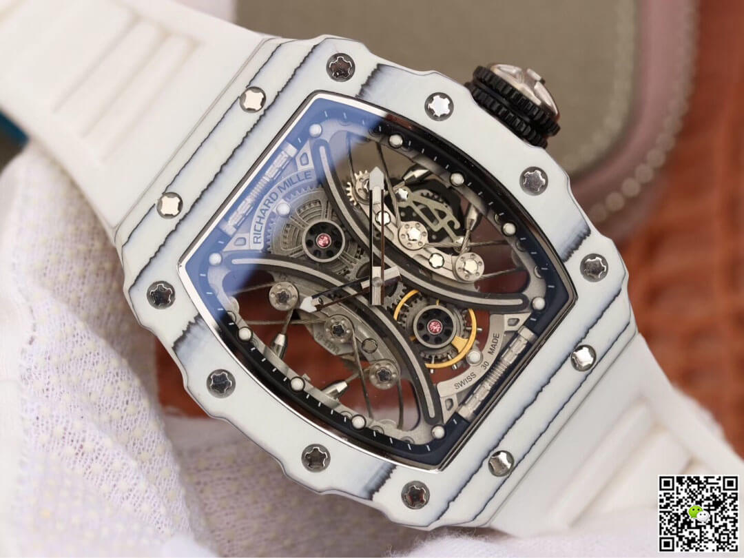 Replica Richard Mille RM53-01 1:1 Best Edition KV Factory White TPT Carbon Fiber