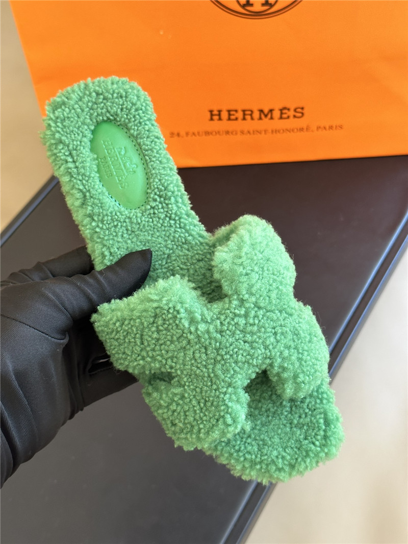 H**me5 fur roll cake hair H slippers