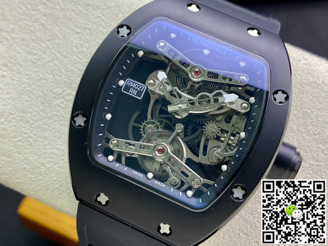 Replica Richard Mille RM027 1:1 Best Edition EUR Factory Transparent Black Dial