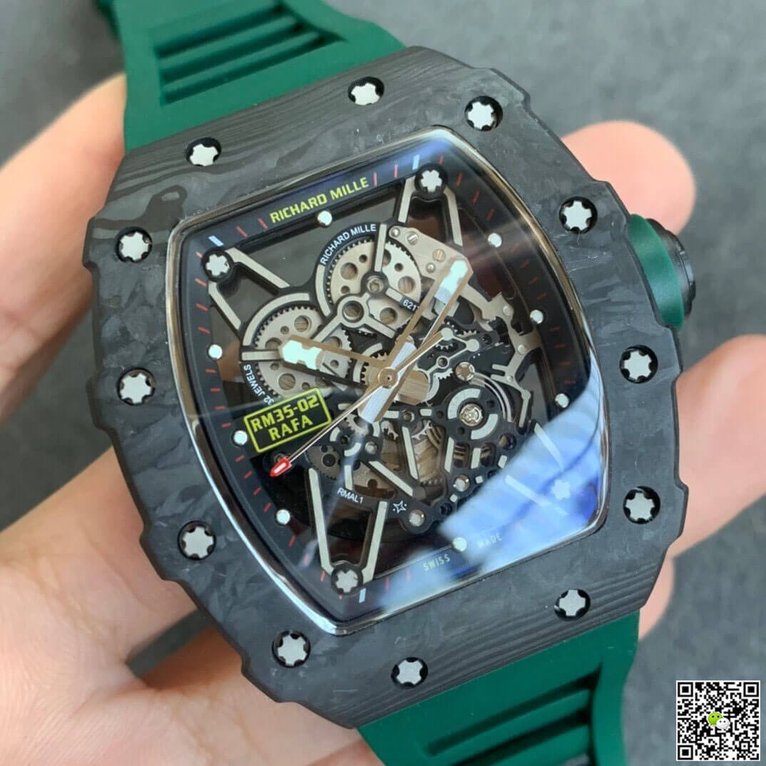 Replica Richard Mille RM035-02 1:1 Best Edition KV Factory V3 Green Strap