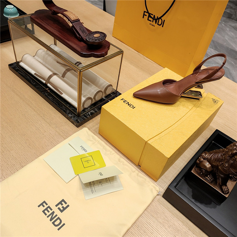 F**di strappy toe high heel sandals