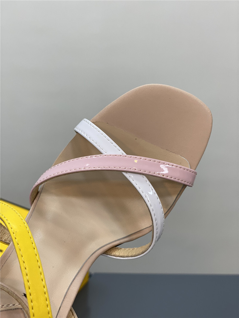 F**di mink heeled sandals