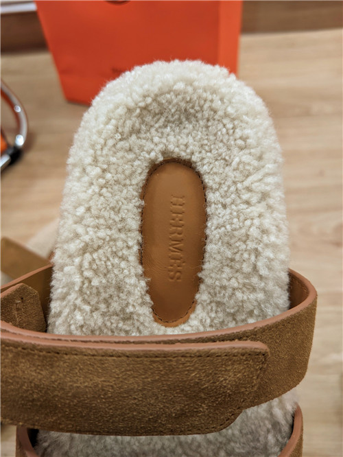 H**me5 lamb wool flat slippers