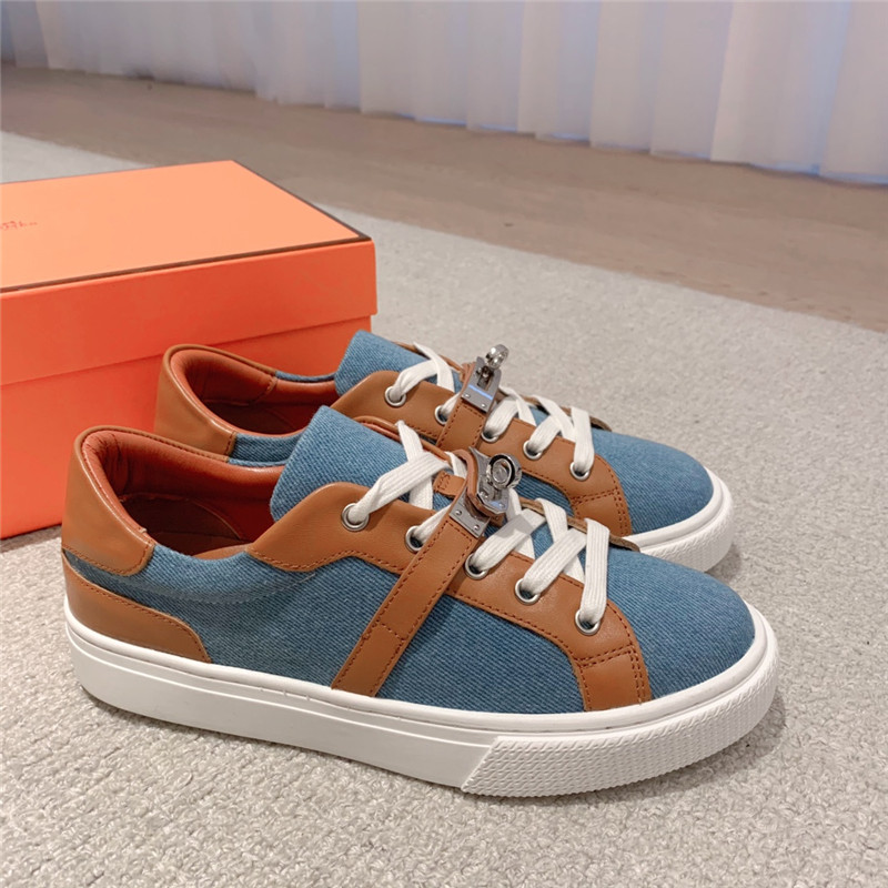 H**me5 British retro design white shoes