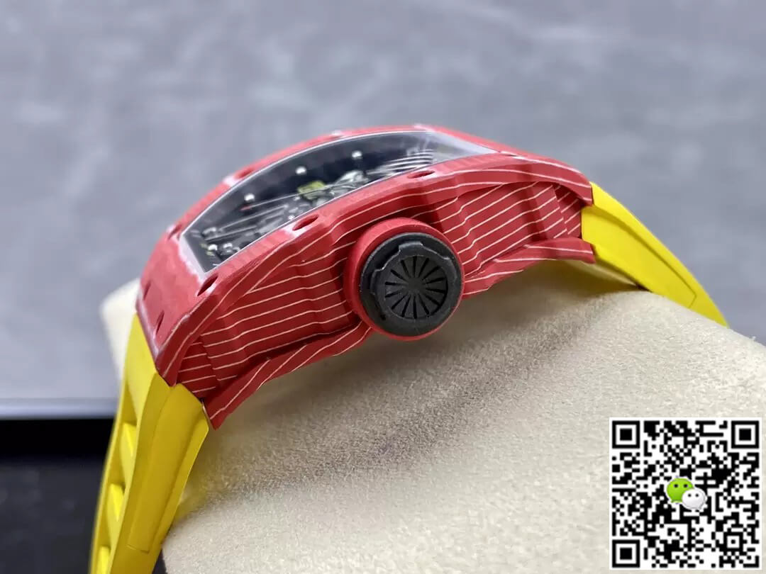 Richard Mille Replica RM35-02 1:1 Best Edition T+ Factory Red Carbon Fiber NTPT Case