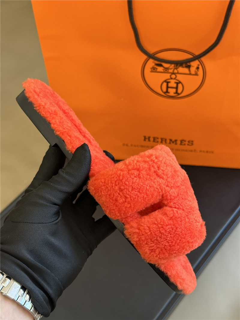 H**me5 fur roll cake hair H slippers