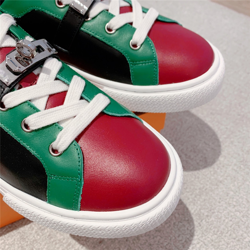 H**me5 British retro design white shoes