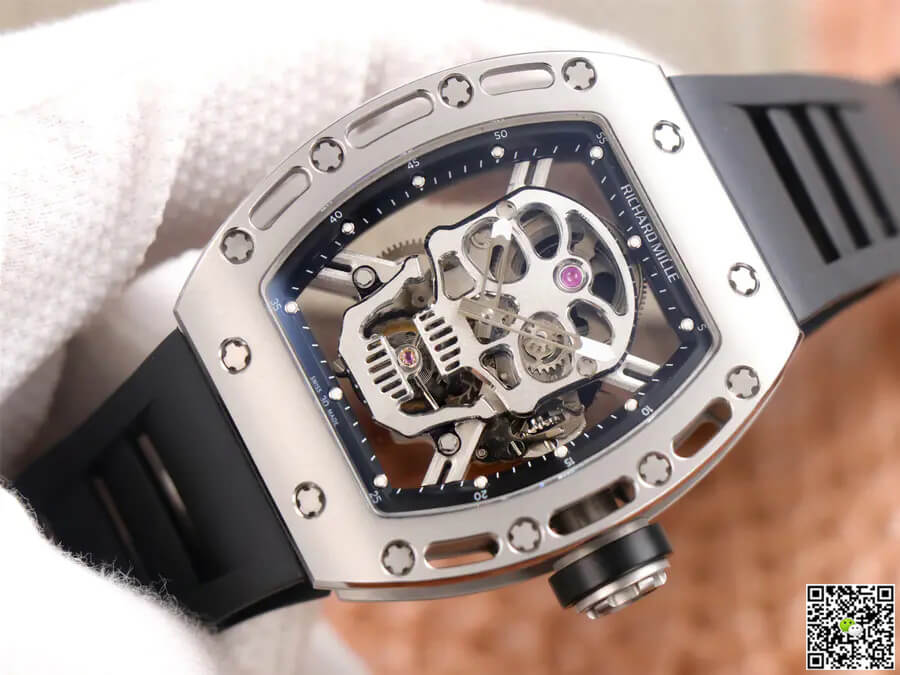 Replica Richard Mille RM52-01 Tourbillon 1:1 Best Edition JB Factory Skull Dial