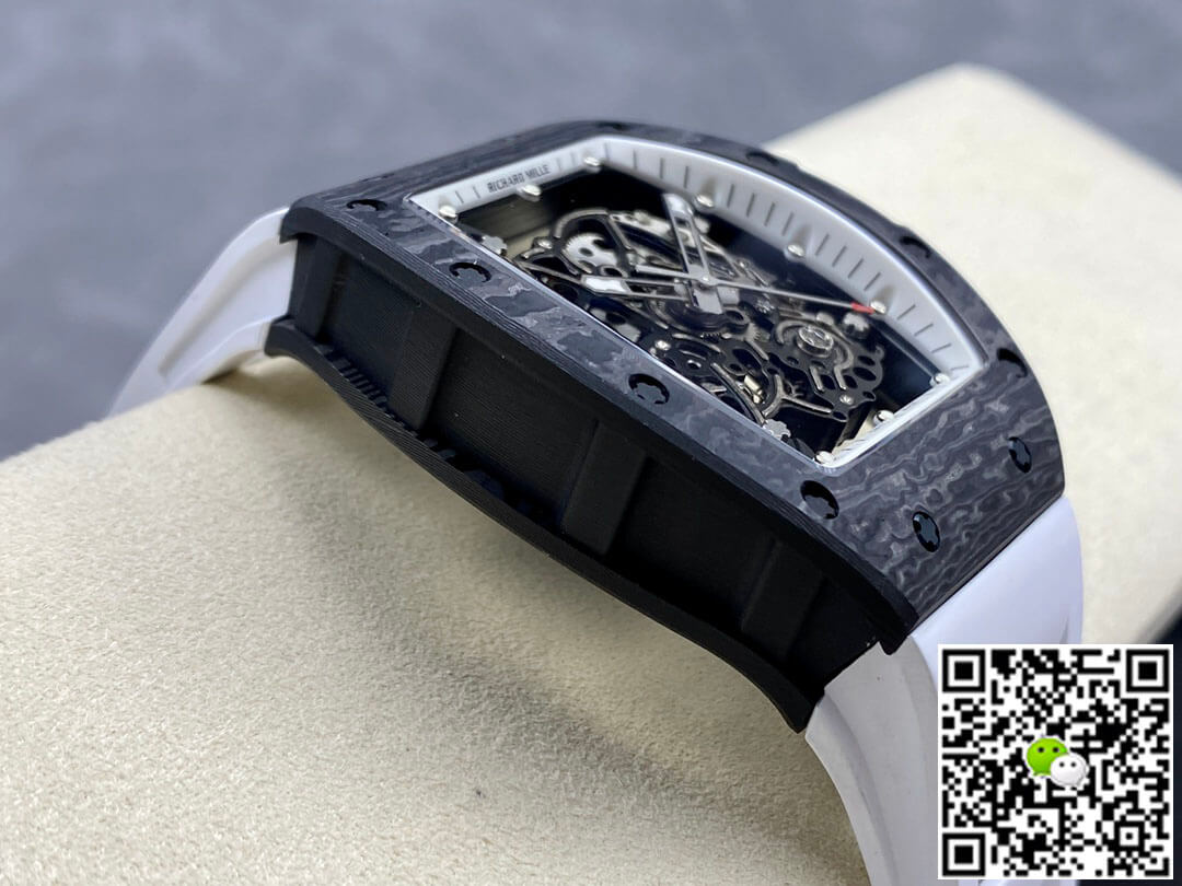Replica Richard Mille RM-055 1:1 Best Edition BBR Factory White Strap