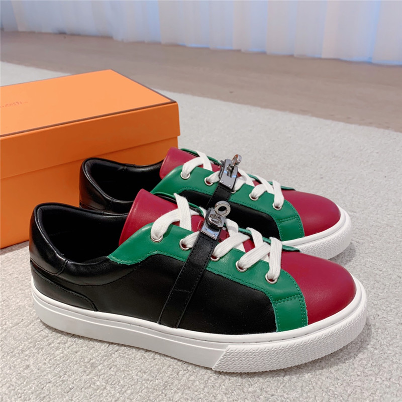 H**me5 British retro design white shoes