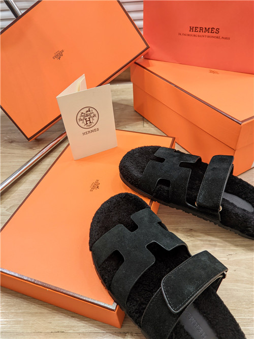 H**me5 lamb wool flat slippers