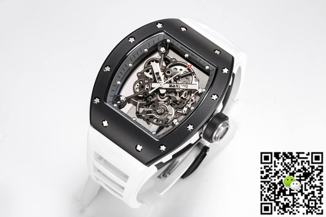 Replica Richard Mille RM-055 1:1 Best Edition BBR Factory Black Ceramic Case